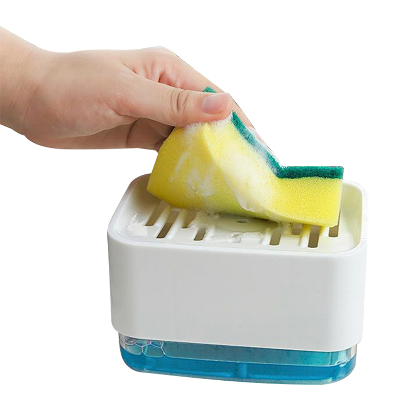 OJ-P001A dozator za sapun za posuđe i držač za spužvu za umivaonik, kuhinjski dozator za sapun