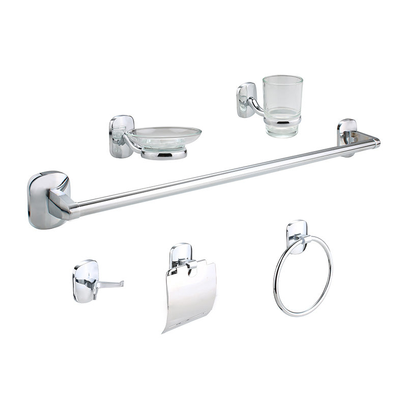 OJ-B2400LJ 6-dijelni pribor za kupaonicu Set šipki za ručnike Držač toaletnog papira Držač posude za sapun Zidni set kupaonskog pribora